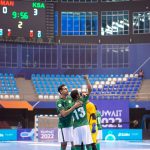 أخضر الصالات ينهي مشاركته في دورة الألعاب الخليجية بالفوز على عمان