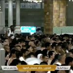 ظهور ملفت لمعتمر عملاق في المسجد الحرام مساء اليوم.